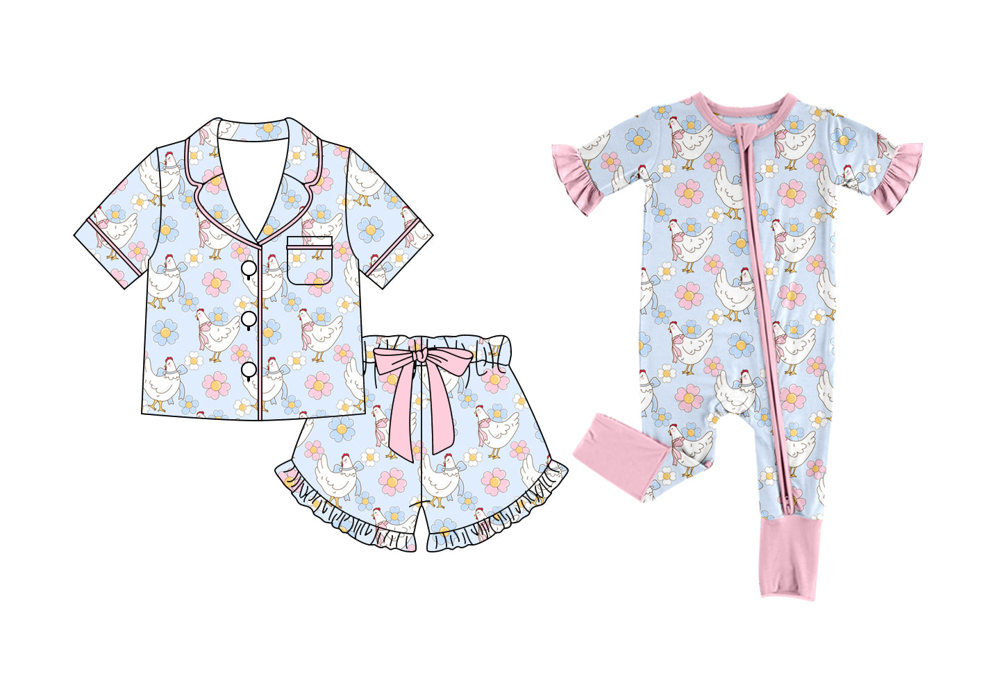 26.1.12 Custom MOQ:3 or 5 pcs each design milk silk Sibling baby girl clothes floral short sleeve shorts sets and romper