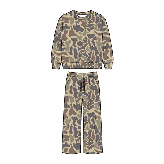 7.25 design Baby Boys Camo Top Pockets Pant Hunting Clothes Sets
