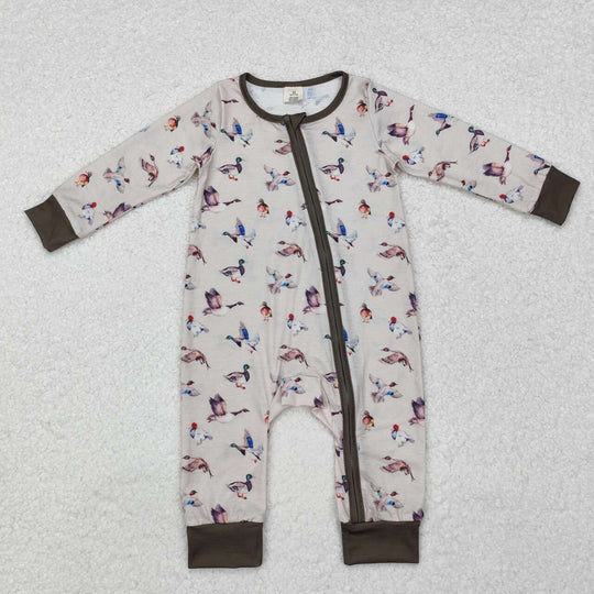 3.13 LR1880 RTS baby boy clothes mallard boy winter romper-bamboo