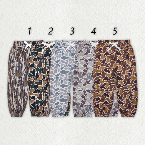 Sibling Baby Boys Camouflage Pockets Jogger Pants