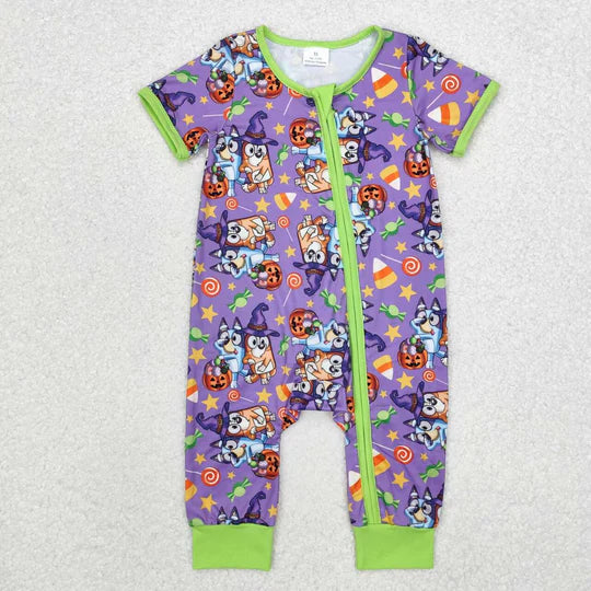 3.13 SR1803 RTS baby girl clothes cartoom short sleeve girl summer romper-bamboo
