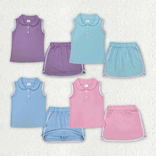 3.17 Sibling Baby Girls Pullover Top Sports Shorts Clothes Sets