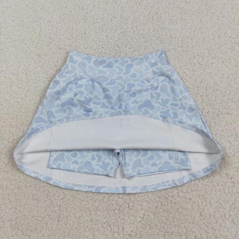 8.13 GLK0129 Baby Girls Western Light Gray Camo Yoga Skorts Bottom