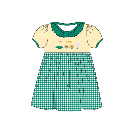 11.20 MOQ:5pcs GSD3139 pre-order toddler girl clothes golf girl summer dress-