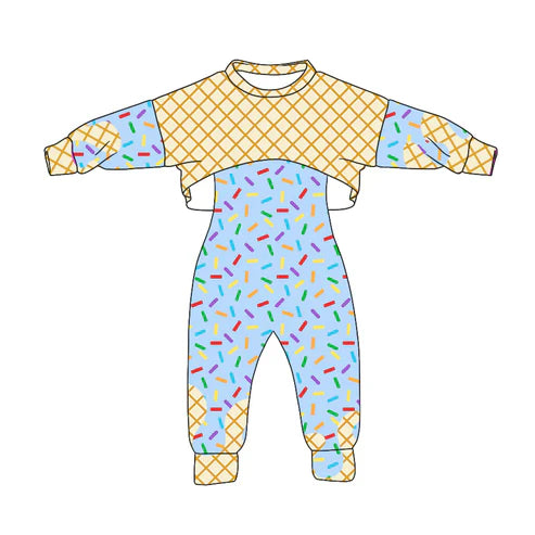 8.11 Custom Moq 5 Baby Girls Long Sleeves Drip Shirt Top Jumpsuit 2 Piece Team Clothes Sets（副本）
