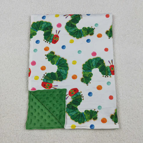 10.17 BL0202 Baby Kids Green Caterpillar Blanket