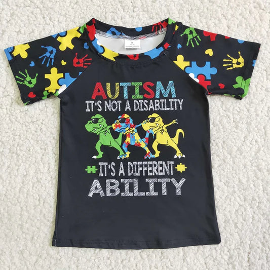 E3-20 Autism Boys Dinosaur Shirts