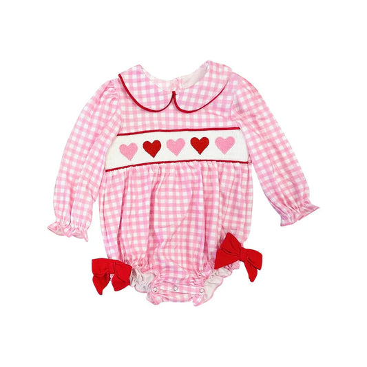 11.21 MOQ:5pcs LR2920 pre-order baby girl clothes heart toddler girl Valentine winter bubble