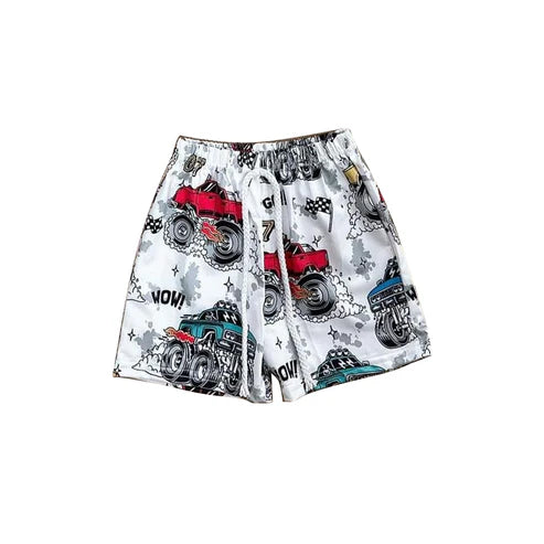 4.1 SS0516 Baby Boys Flags Cars Shorts Bottoms Preorder