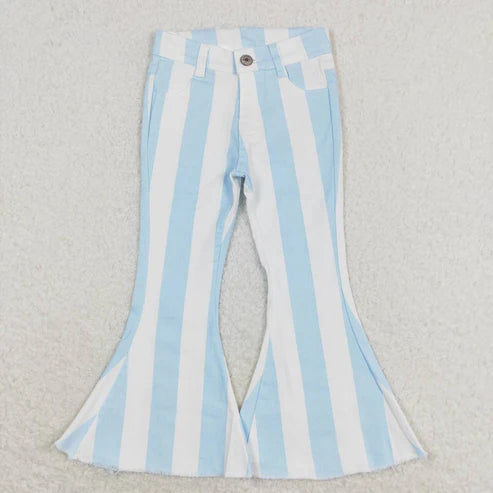 L-3.7 P0469 Blue and white striped denim pants