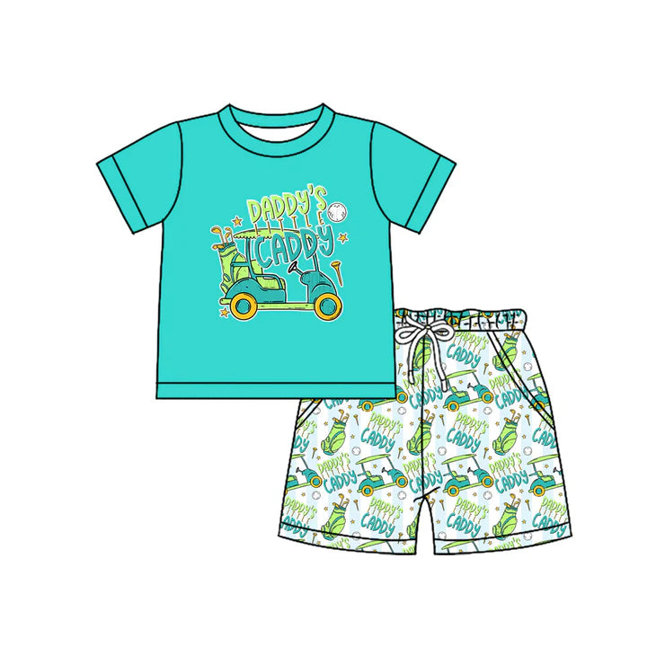 11.7 MOQ：5pcs BSSO1645 pre-order baby boy clothes golf toddler boy summer outfit