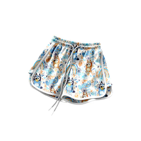 4.21 SS0600 Baby Girls Cartoon Dogs Rainbows Shorts Bottoms Preorder