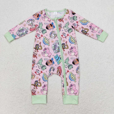 3.14 LR0970 RTS baby girl clothes cartoon toddler girl winter romper Bamboo