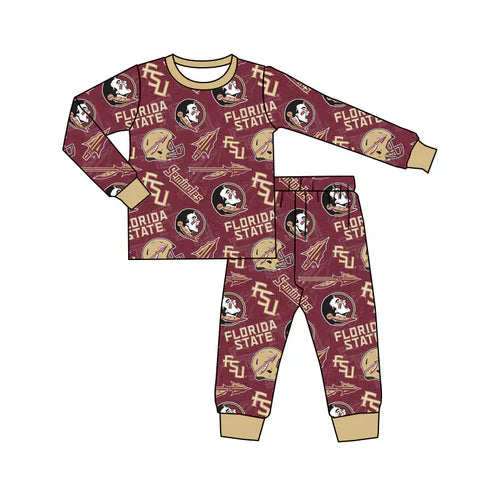 4.28 Preorder moq 3 Baby Kids Team FL Pants Pajamas Clothes Sets