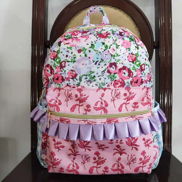 3.11  BA0099 RTS toddler backpack floral flower girl gift back to school preschool bag