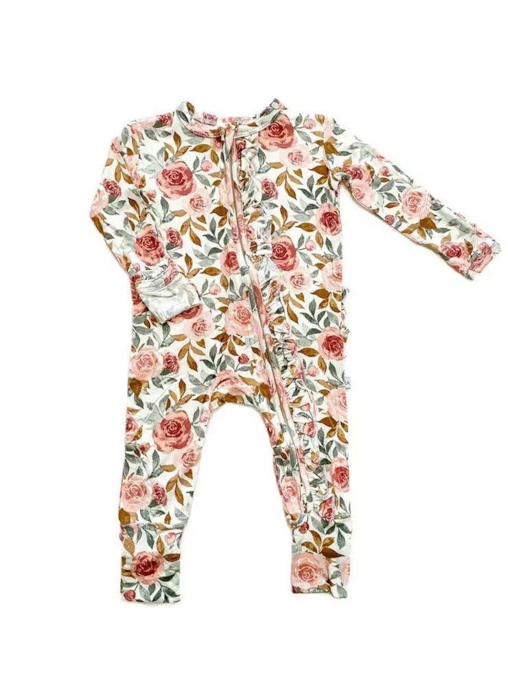 11.7 MOQ:5pcs LR2885 pre-order baby girl clothes flower girl winter romper