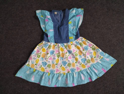 4.7 A4-5-1 Blue pineapple fruit skirt