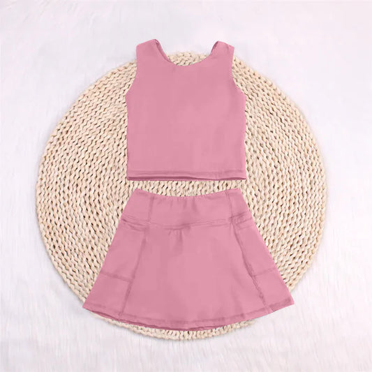 L-3.5 GSD1978 Baby Girls Rust Vest Top Sports Skorts Clothes Sets Preorder