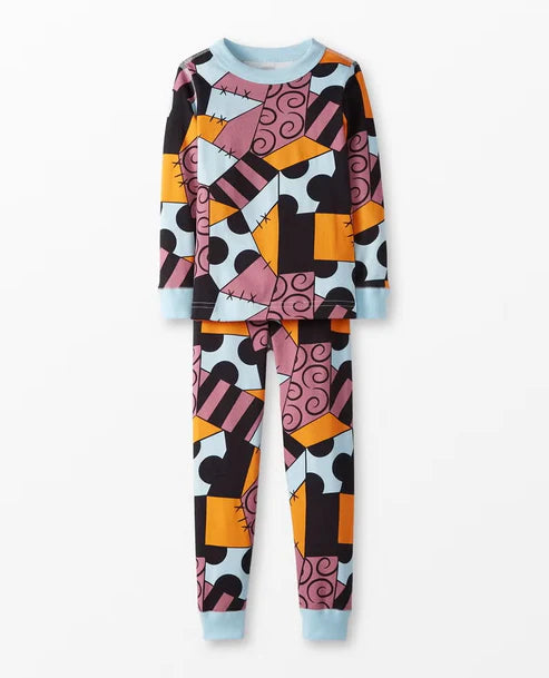 8.7 GLP2673 Baby Girls Colorful Pies Plaid Top Pant Fall Pajamas Set Preorder