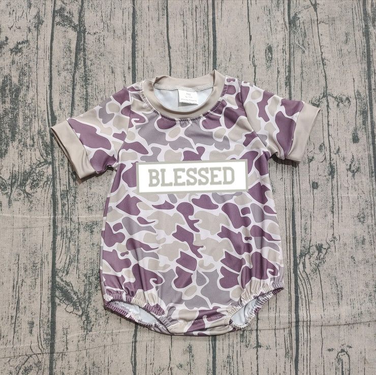 11.13 SR3263 pre-order baby boy clothes blessed camo boy summer bubble-real pic