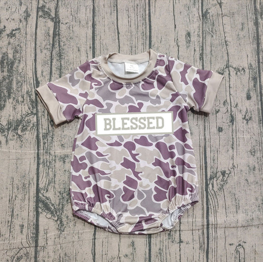 11.13 SR3263 pre-order baby boy clothes blessed camo boy summer bubble-real pic