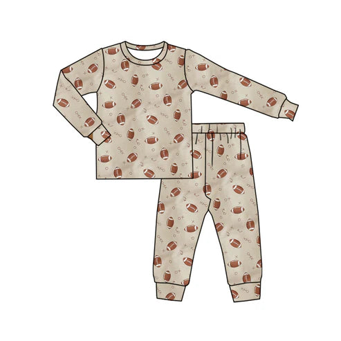 5.29 BLP0955 Baby Kids Boys Football Fall Shirt Pants Pajamas Clothes Sets Preorder