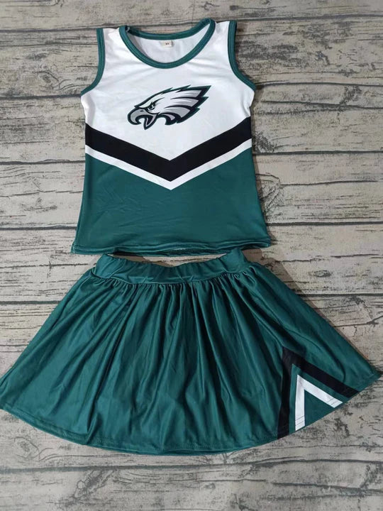 12.18 Custom order MOQ:3pcs each design state cheerleading uniforms girl summer skirt set 45