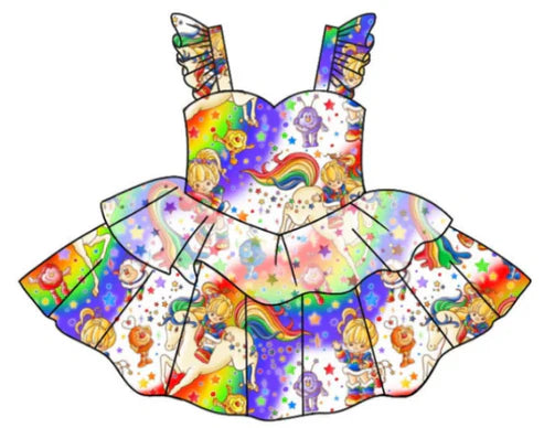 5.14 Girls cartoon color flying sleeve group