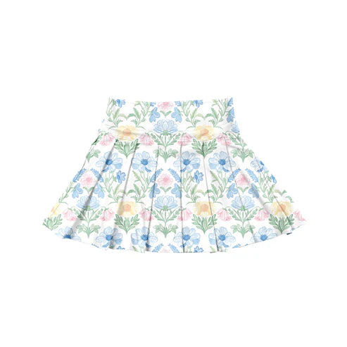 7.1 no moq GLK0110 pre-order baby girls clothes yoga floral Skirts dress