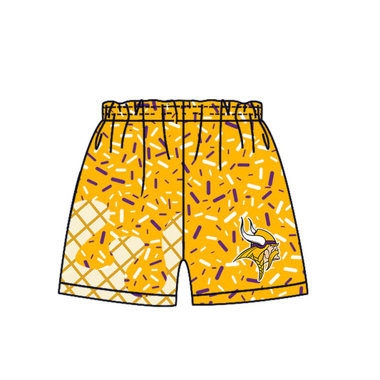 7.8  Custom Moq 3 Baby Girls YIKINGS Sprinkles Team Sports Shorts