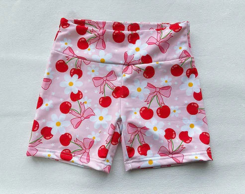 4.11 SS0541 Baby Girls Pink Bows Flowers Biking Shorts Bottoms Preorder