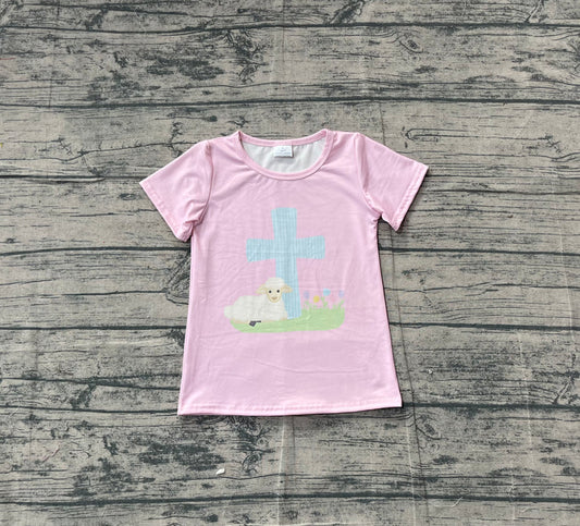 11.13 GT1394 pre-order toddler girl clothes girl easter tshirt-real