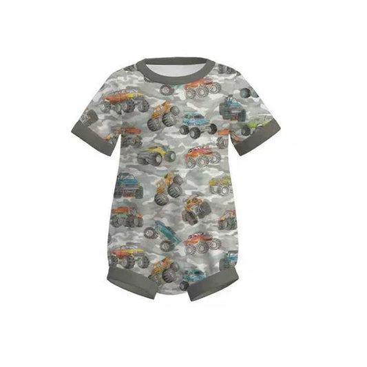 12.9 MOQ:5pcs SR3716 pre-order baby boy clothes car print boy summer bubble