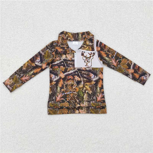 3.12 Sibling Girls Baby Boys Camo Hunting Deer Season Pullover Jackets Tops