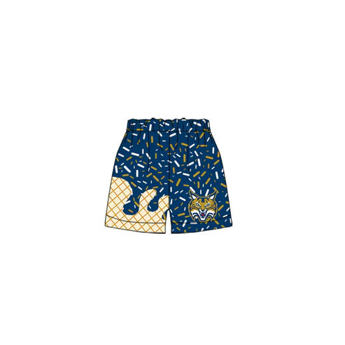 6.9  Custom Moq 3 Baby Boys Bobcats Team drips Shorts Bottoms