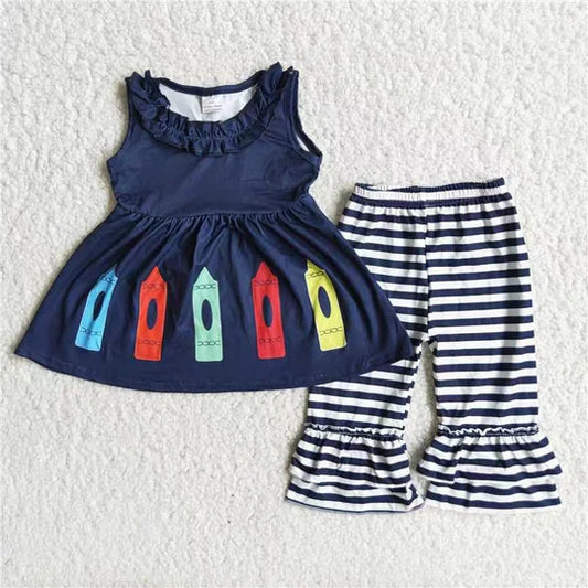 3.10 D2-28 kids clothes girls toddler girl back to school outfit