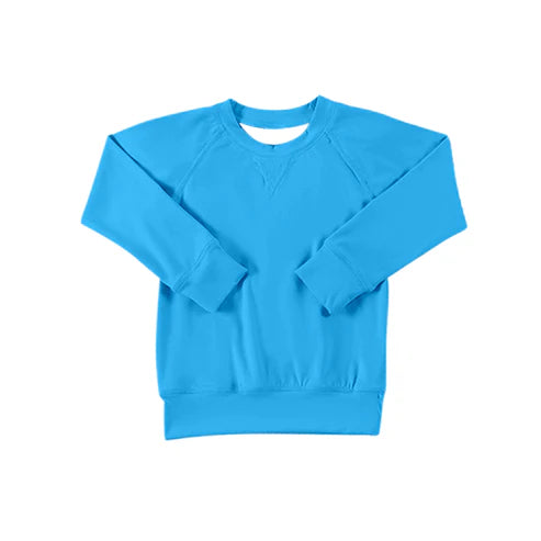 3.28 GT0969 Baby Girls Hot Blue Long Sleeves Yoga Shirts Top Preorder