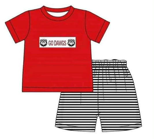 12.16 Custom order MOQ 5pcs each design state boy summer shorts set