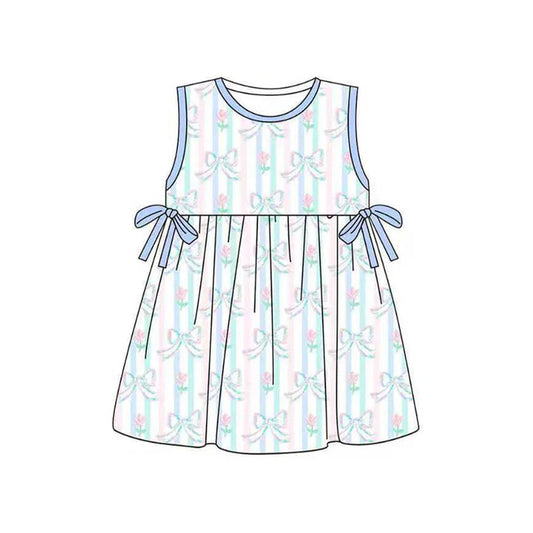 11.29 MOQ:5pcs GSD3246 pre-order toddler girl clothes bows girl girl summer dress