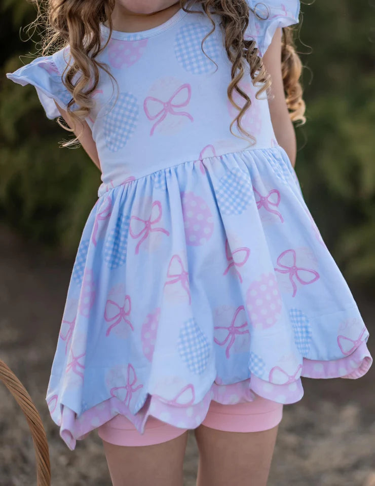 11.7 MOQ：5pcs GSSO2841 pre-order baby girl clothes easter egg girl toddler girl summer outfit