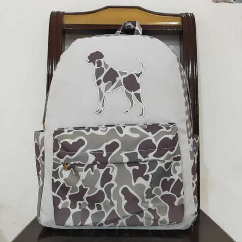 4.28 BA0268 Baby Kids Boys Camo Dog Hunting Backpack Zip Back Bag
