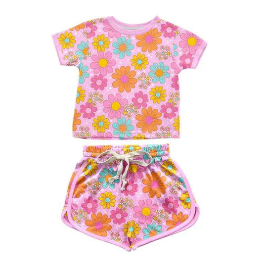 12.18 Custom order MOQ 3pcs each design baby girl clothes girl summer shorts set 1