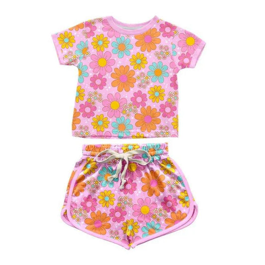 12.18 Custom order MOQ 3pcs each design baby girl clothes girl summer shorts set 1