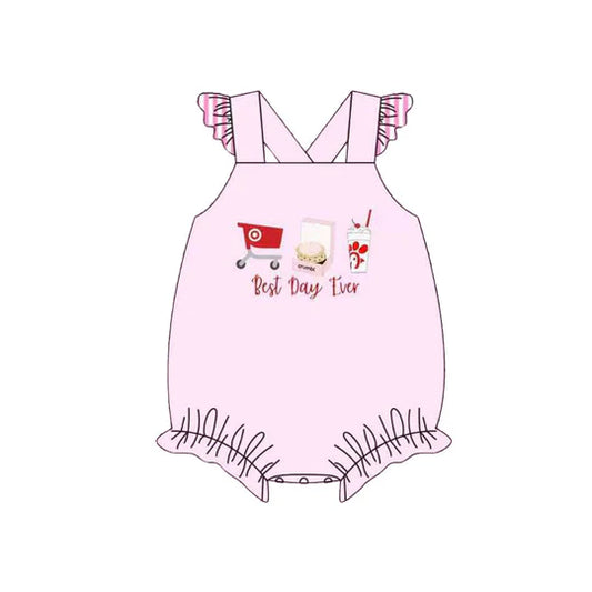 12.11 MOQ:5pcs SR3780 pre-order baby girl clothes food print toddler girl summer bubble