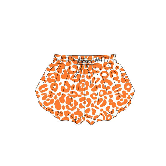 4.18  SS0584 Baby Girls Orange Leopard Summer Shorts Bottoms Preorder
