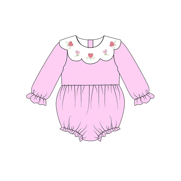 11.13 MOQ:5pcs LR2899 pre-order baby girl clothes rose girl Valentine bubble