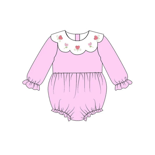 11.13 MOQ:5pcs LR2899 pre-order baby girl clothes rose girl Valentine bubble