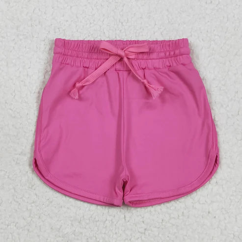 6.2 Sibling Baby Girls Colorful Belt Yoga Shorts Bottoms