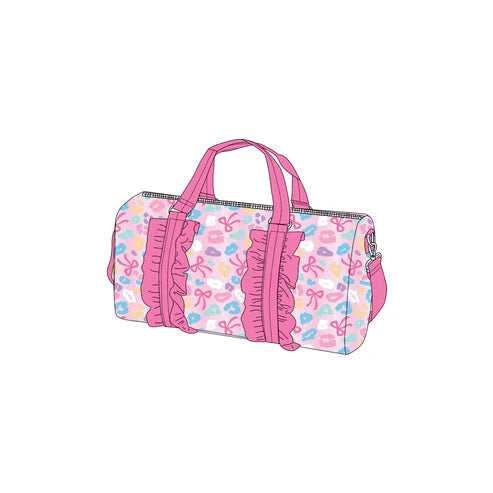 6.13  BA0320 Pink Leopard Bows Gym Bags Preorder