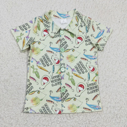 BT0125 Boys Daddy's Fishing Buddy Shirt